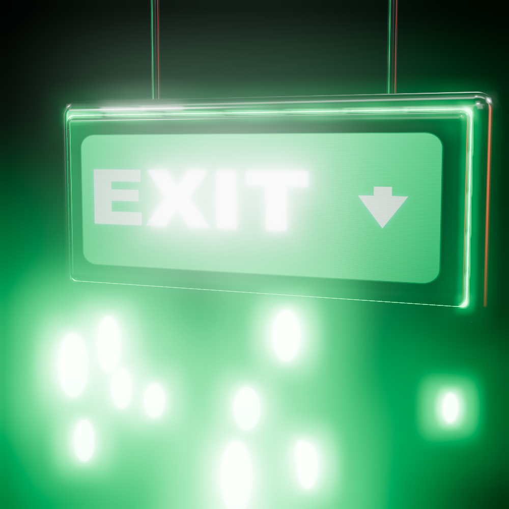 Exit sign